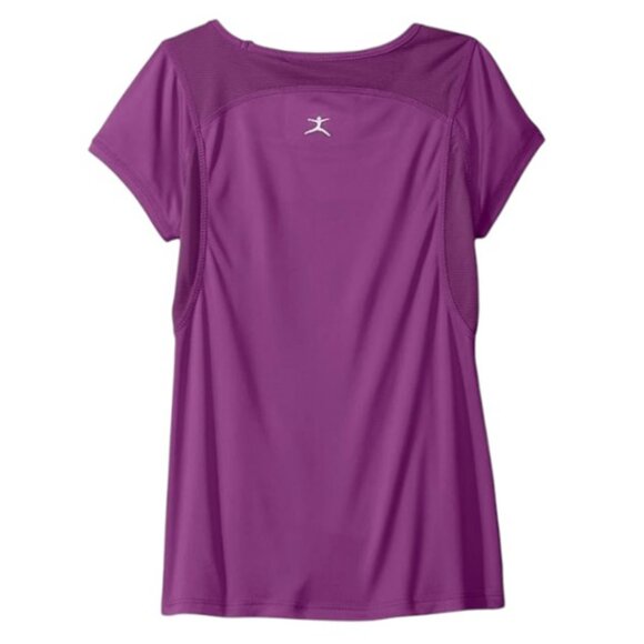 Danskin purple relay performance short sleeve Tee size XL NWT juniors 16-18 y/o - Picture 2 of 3